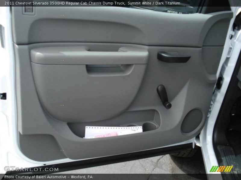 Summit White / Dark Titanium 2011 Chevrolet Silverado 3500HD Regular Cab Chassis Dump Truck