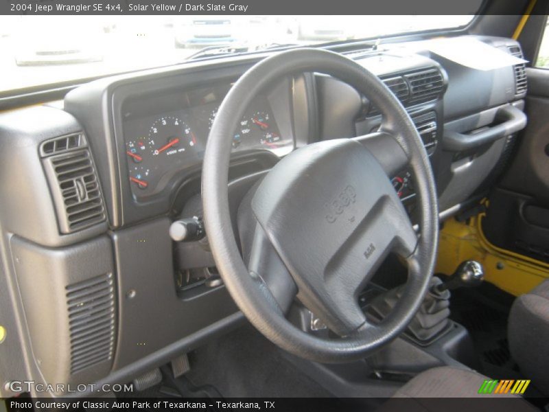 Solar Yellow / Dark Slate Gray 2004 Jeep Wrangler SE 4x4