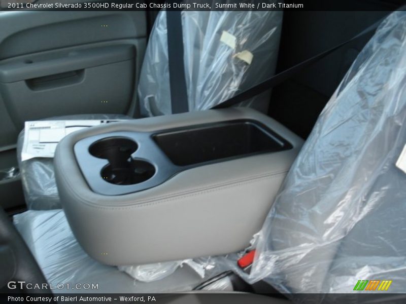 Summit White / Dark Titanium 2011 Chevrolet Silverado 3500HD Regular Cab Chassis Dump Truck