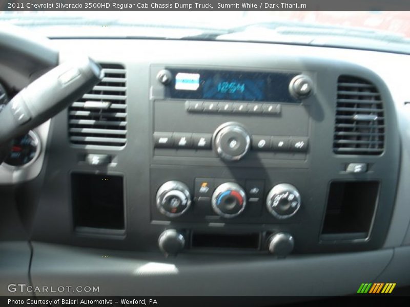 Summit White / Dark Titanium 2011 Chevrolet Silverado 3500HD Regular Cab Chassis Dump Truck