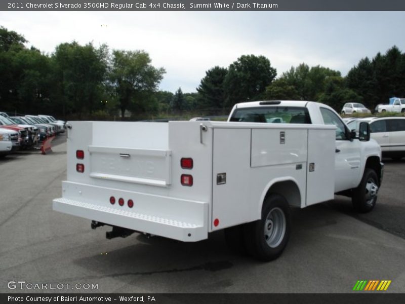 Summit White / Dark Titanium 2011 Chevrolet Silverado 3500HD Regular Cab 4x4 Chassis