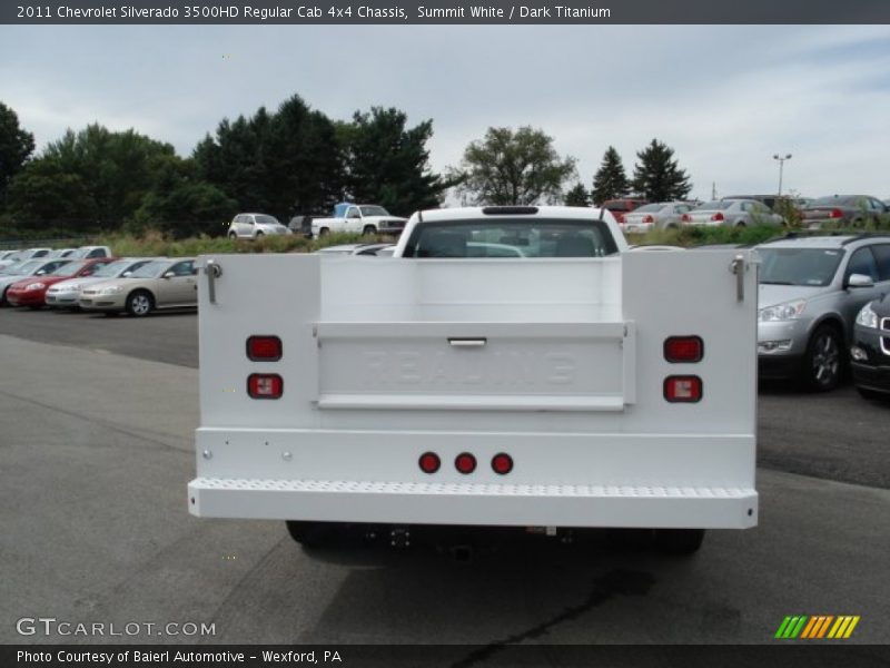 Summit White / Dark Titanium 2011 Chevrolet Silverado 3500HD Regular Cab 4x4 Chassis