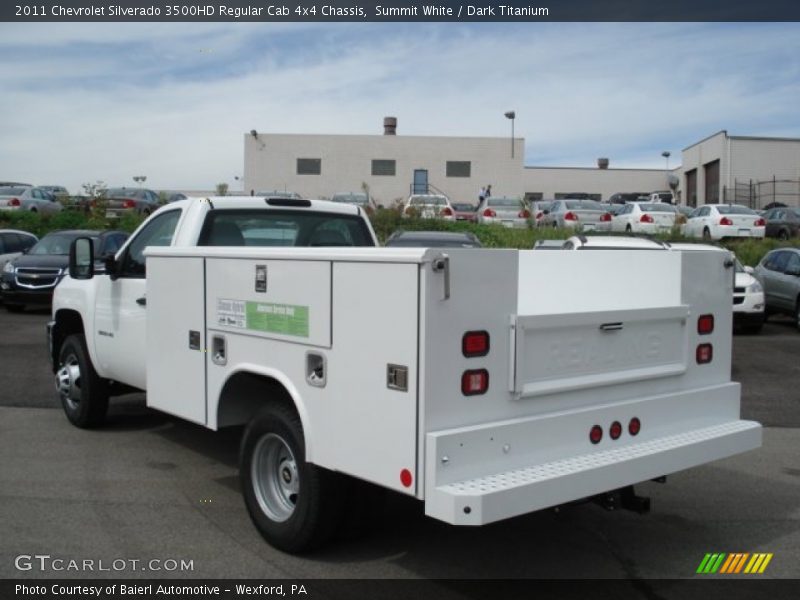 Summit White / Dark Titanium 2011 Chevrolet Silverado 3500HD Regular Cab 4x4 Chassis