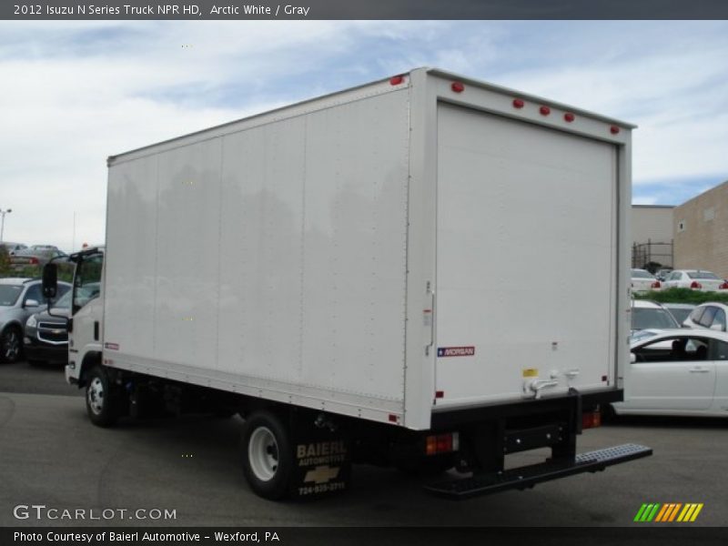 Arctic White / Gray 2012 Isuzu N Series Truck NPR HD