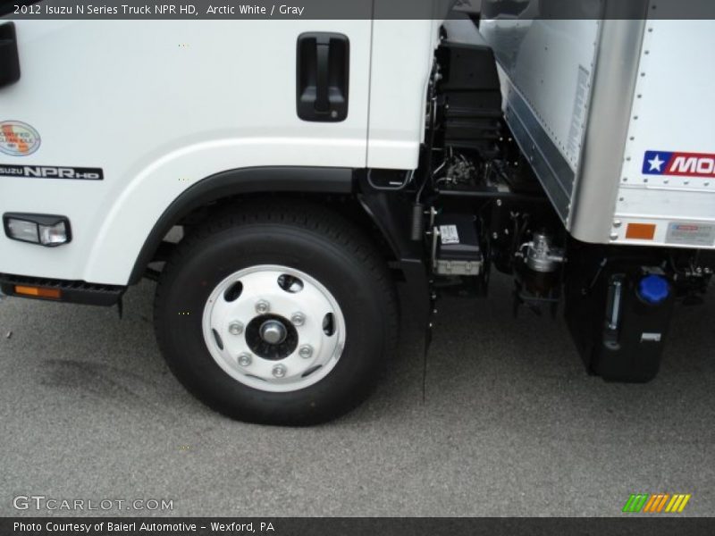 Arctic White / Gray 2012 Isuzu N Series Truck NPR HD