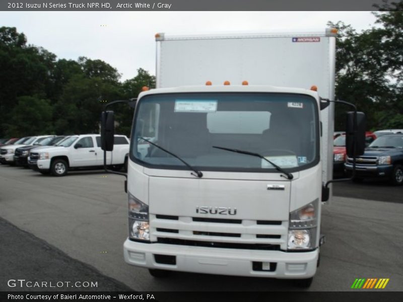 Arctic White / Gray 2012 Isuzu N Series Truck NPR HD