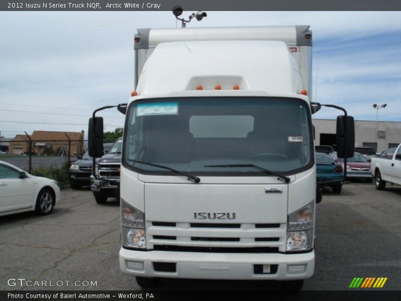 Arctic White / Gray 2012 Isuzu N Series Truck NQR