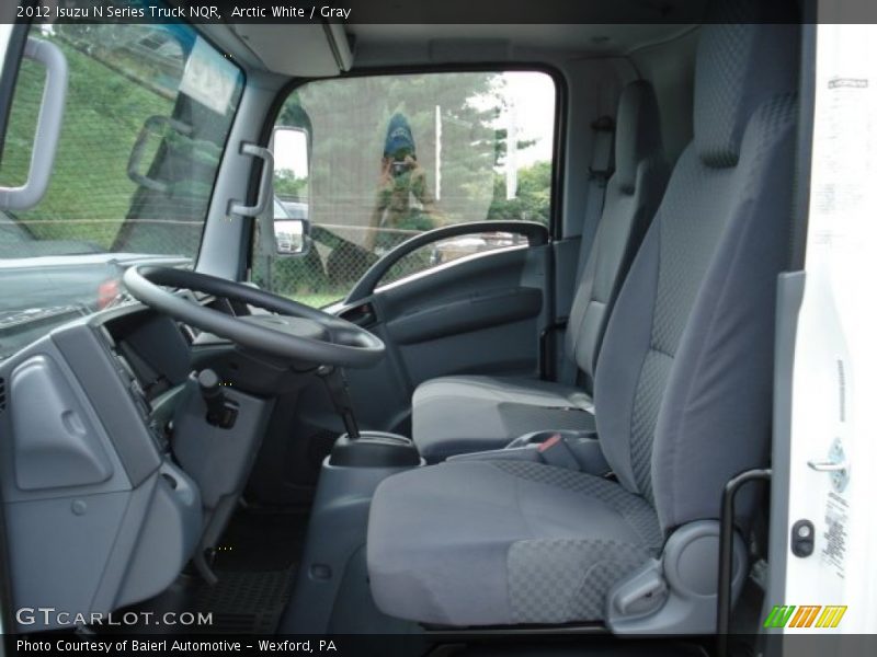 Arctic White / Gray 2012 Isuzu N Series Truck NQR