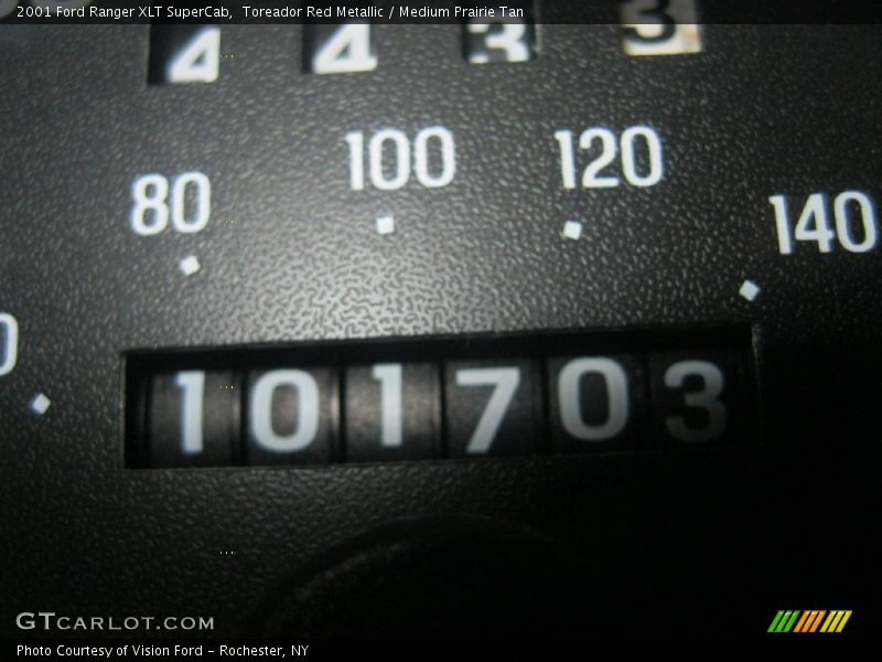 Toreador Red Metallic / Medium Prairie Tan 2001 Ford Ranger XLT SuperCab