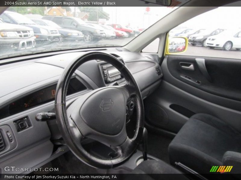  2004 Aerio SX AWD Sport Wagon Black Interior