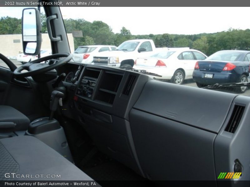 Arctic White / Gray 2012 Isuzu N Series Truck NQR