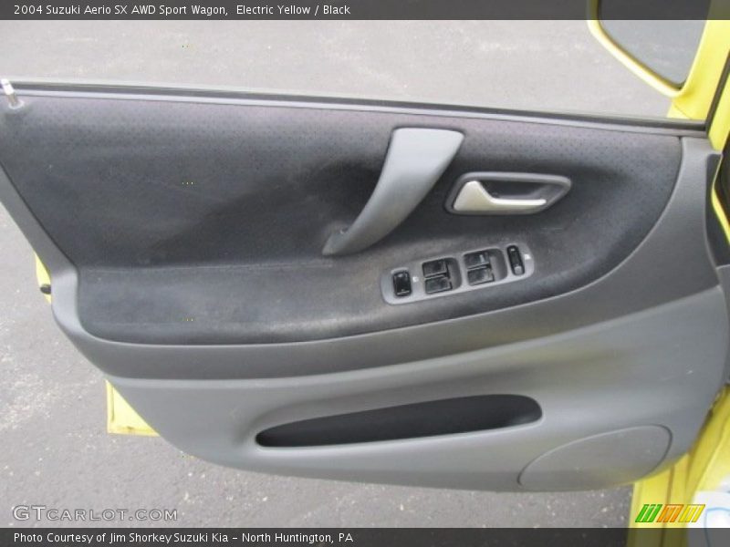 Electric Yellow / Black 2004 Suzuki Aerio SX AWD Sport Wagon