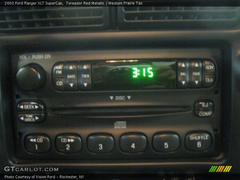 Toreador Red Metallic / Medium Prairie Tan 2001 Ford Ranger XLT SuperCab