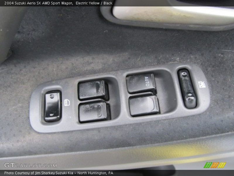 Electric Yellow / Black 2004 Suzuki Aerio SX AWD Sport Wagon