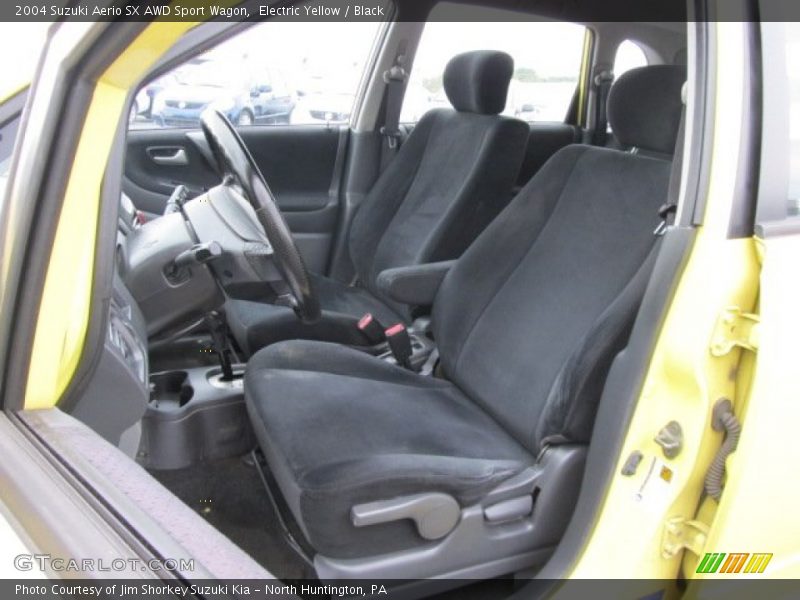 Electric Yellow / Black 2004 Suzuki Aerio SX AWD Sport Wagon