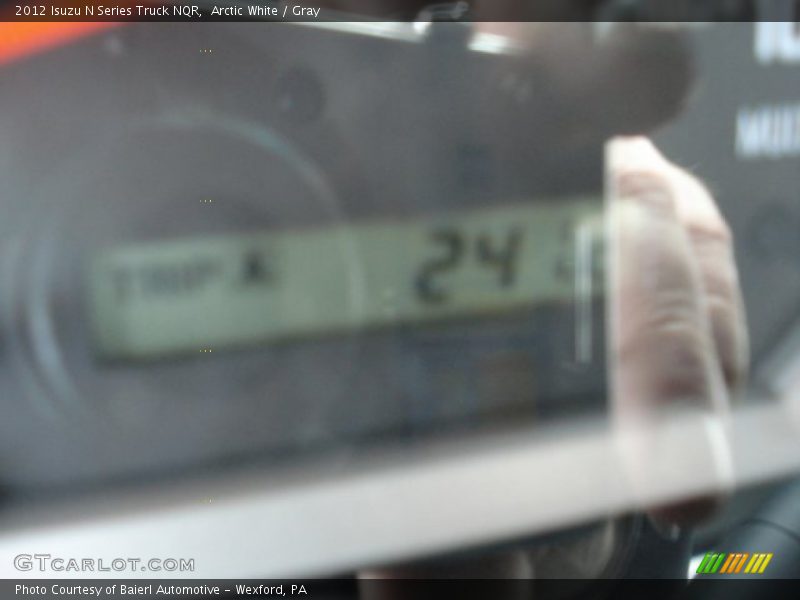 Arctic White / Gray 2012 Isuzu N Series Truck NQR