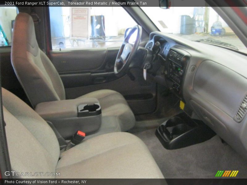 Toreador Red Metallic / Medium Prairie Tan 2001 Ford Ranger XLT SuperCab
