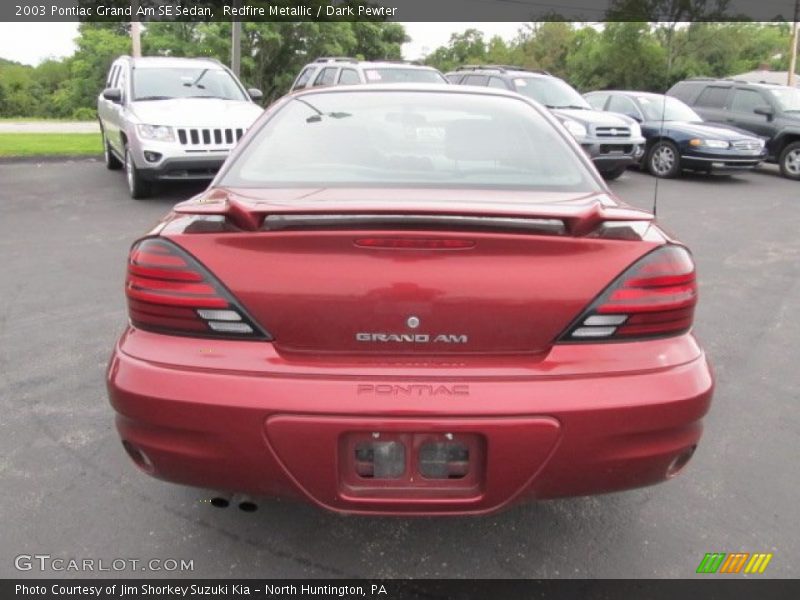Redfire Metallic / Dark Pewter 2003 Pontiac Grand Am SE Sedan