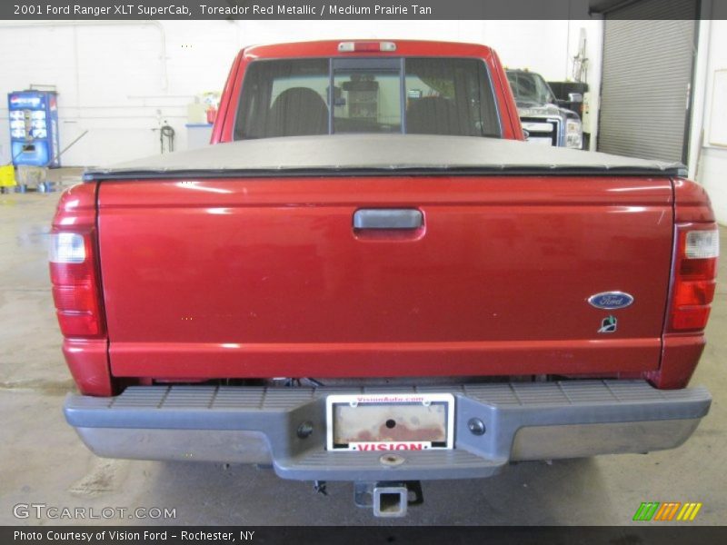Toreador Red Metallic / Medium Prairie Tan 2001 Ford Ranger XLT SuperCab