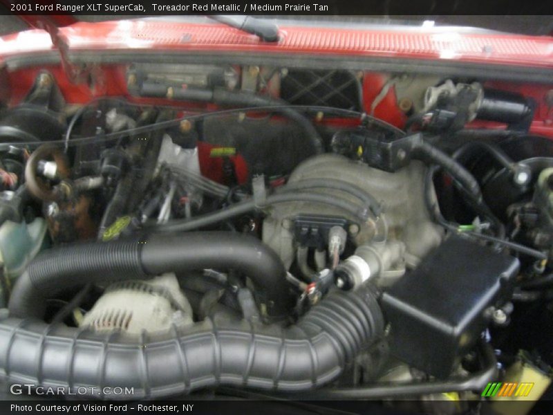 Toreador Red Metallic / Medium Prairie Tan 2001 Ford Ranger XLT SuperCab