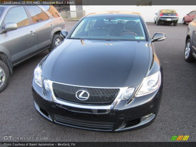 Obsidian Black / Black 2008 Lexus GS 350 AWD