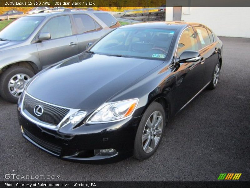 Obsidian Black / Black 2008 Lexus GS 350 AWD