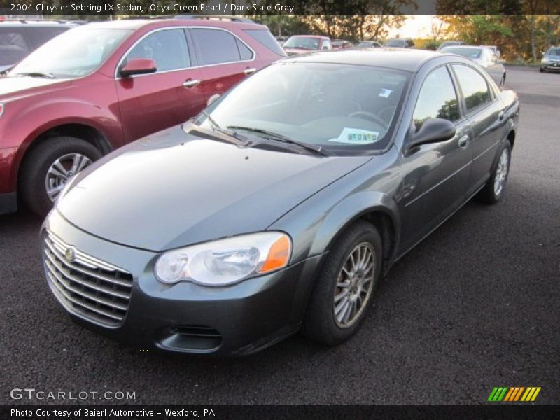 Onyx Green Pearl / Dark Slate Gray 2004 Chrysler Sebring LX Sedan