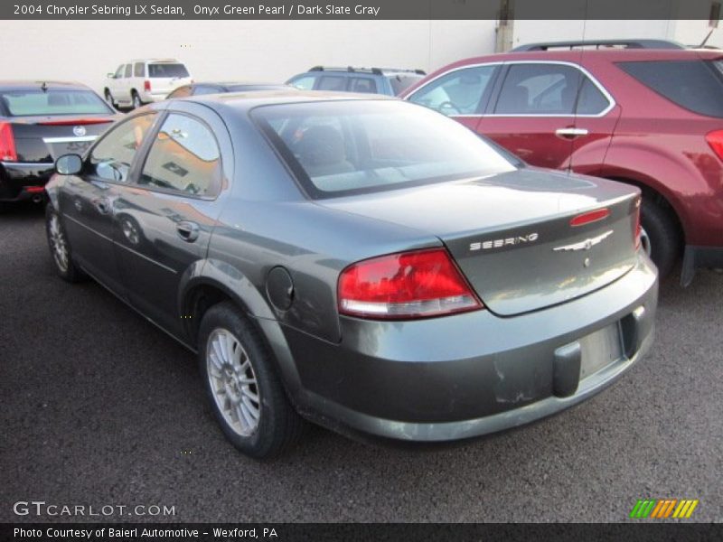 Onyx Green Pearl / Dark Slate Gray 2004 Chrysler Sebring LX Sedan