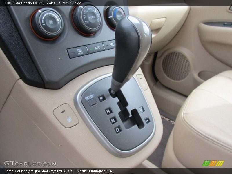 Volcanic Red / Beige 2008 Kia Rondo EX V6