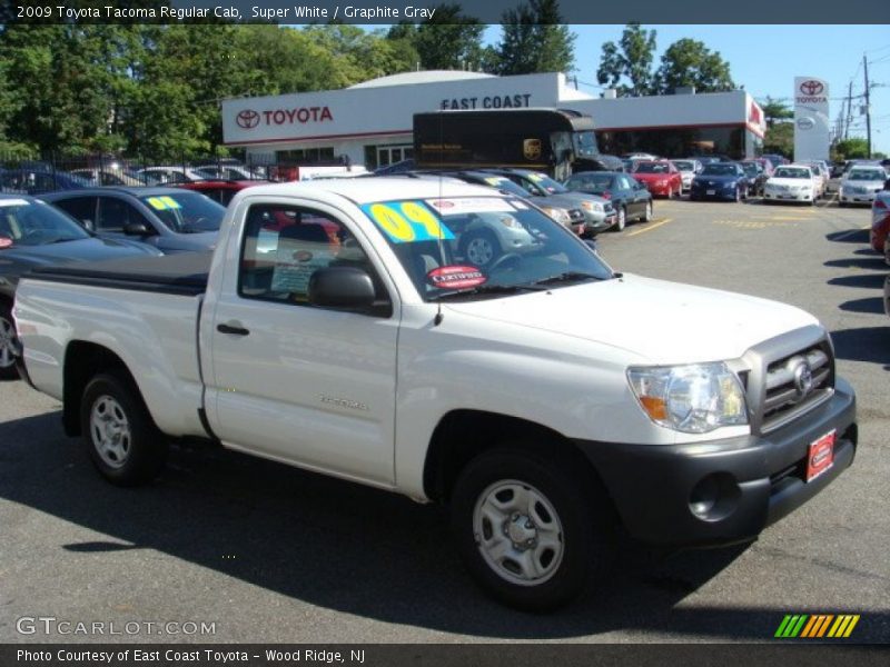 Super White / Graphite Gray 2009 Toyota Tacoma Regular Cab