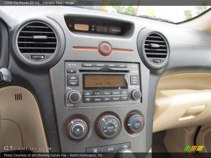 Volcanic Red / Beige 2008 Kia Rondo EX V6