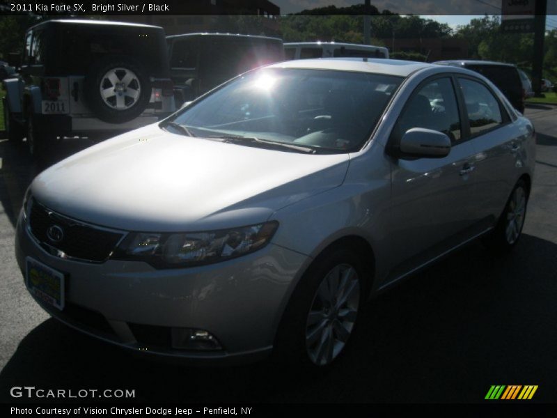 Bright Silver / Black 2011 Kia Forte SX