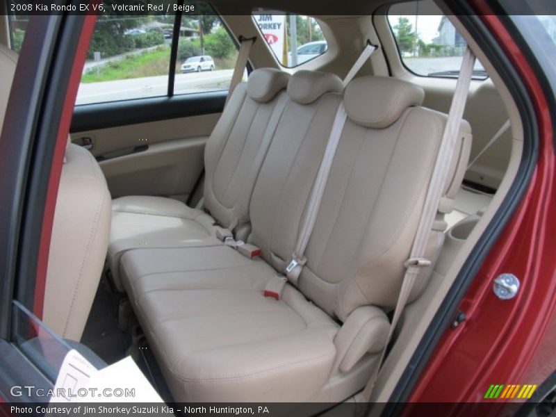 Volcanic Red / Beige 2008 Kia Rondo EX V6
