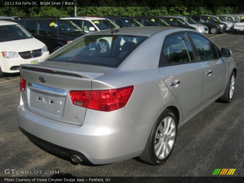Bright Silver / Black 2011 Kia Forte SX