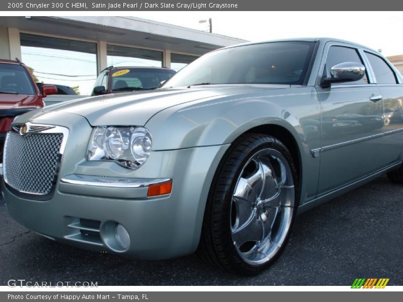 Satin Jade Pearl / Dark Slate Gray/Light Graystone 2005 Chrysler 300 C HEMI