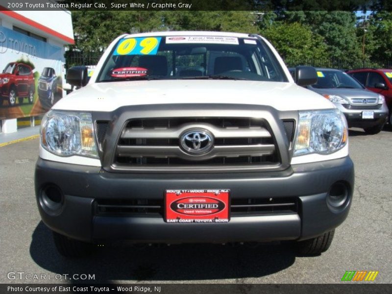 Super White / Graphite Gray 2009 Toyota Tacoma Regular Cab