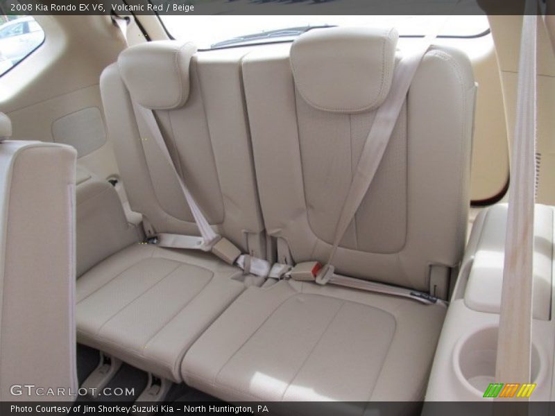 Volcanic Red / Beige 2008 Kia Rondo EX V6