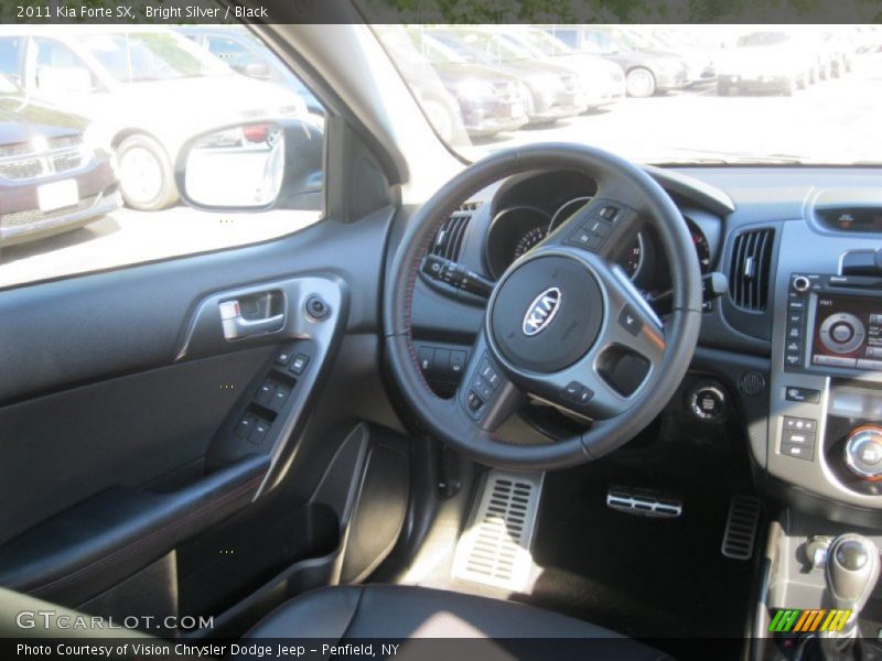 Bright Silver / Black 2011 Kia Forte SX