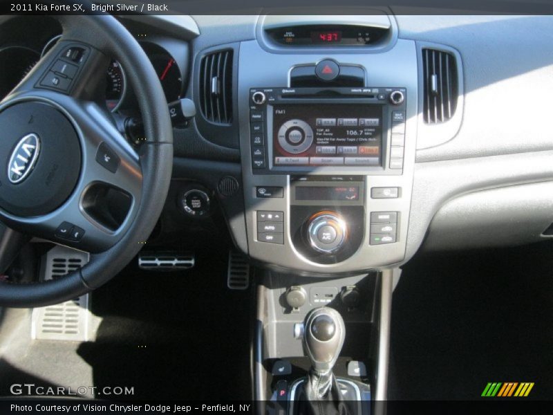 Bright Silver / Black 2011 Kia Forte SX