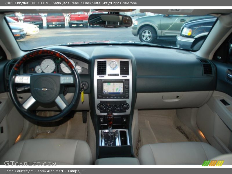 Satin Jade Pearl / Dark Slate Gray/Light Graystone 2005 Chrysler 300 C HEMI