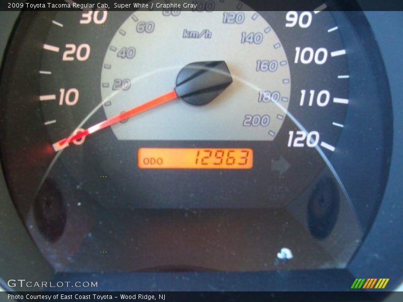 Super White / Graphite Gray 2009 Toyota Tacoma Regular Cab