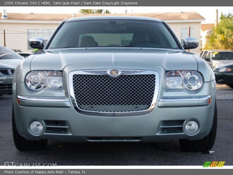 Satin Jade Pearl / Dark Slate Gray/Light Graystone 2005 Chrysler 300 C HEMI
