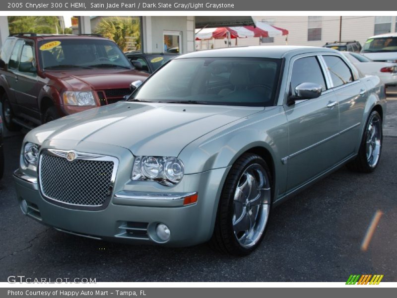 Satin Jade Pearl / Dark Slate Gray/Light Graystone 2005 Chrysler 300 C HEMI