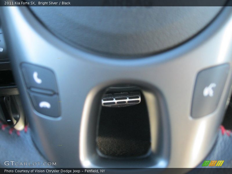 Bright Silver / Black 2011 Kia Forte SX