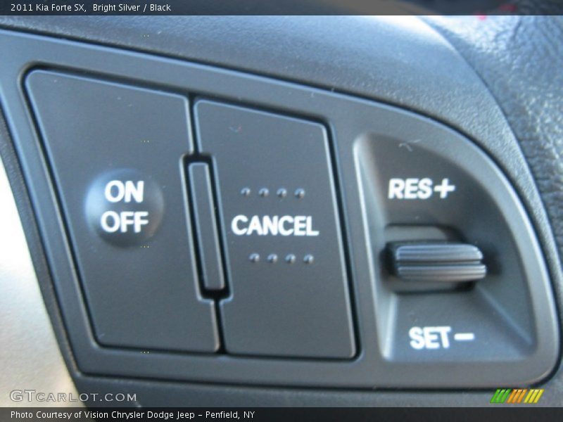Bright Silver / Black 2011 Kia Forte SX
