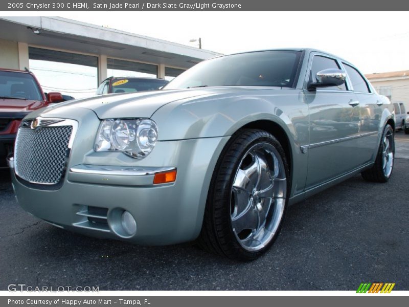 Satin Jade Pearl / Dark Slate Gray/Light Graystone 2005 Chrysler 300 C HEMI