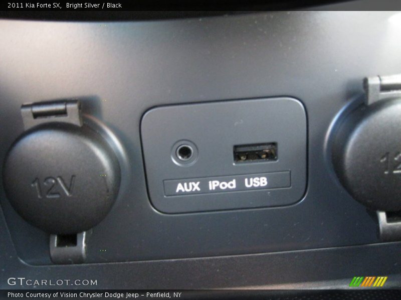 Bright Silver / Black 2011 Kia Forte SX
