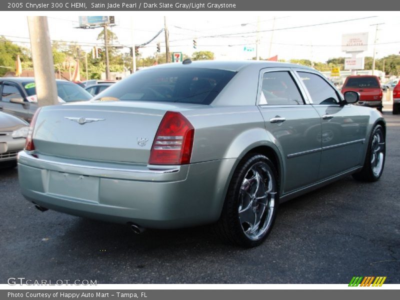 Satin Jade Pearl / Dark Slate Gray/Light Graystone 2005 Chrysler 300 C HEMI
