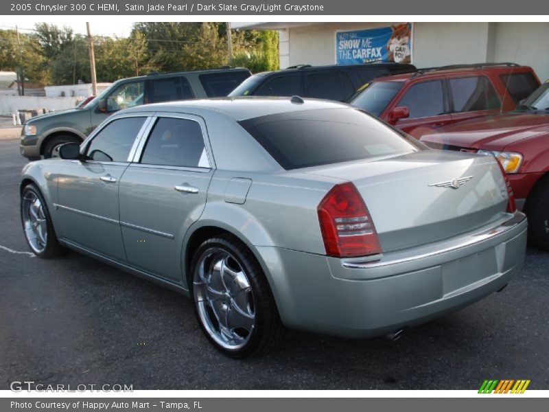 Satin Jade Pearl / Dark Slate Gray/Light Graystone 2005 Chrysler 300 C HEMI