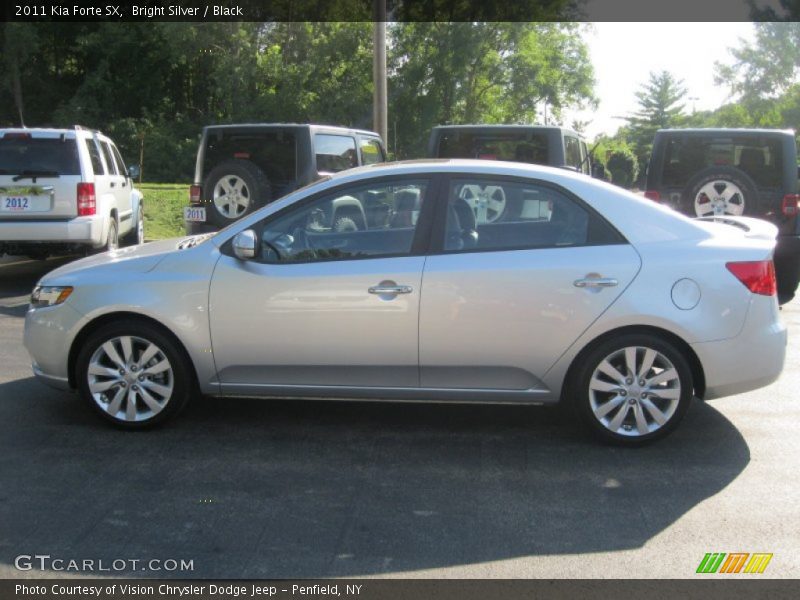 Bright Silver / Black 2011 Kia Forte SX